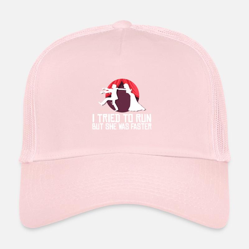 Wedding tried running Trucker Cap