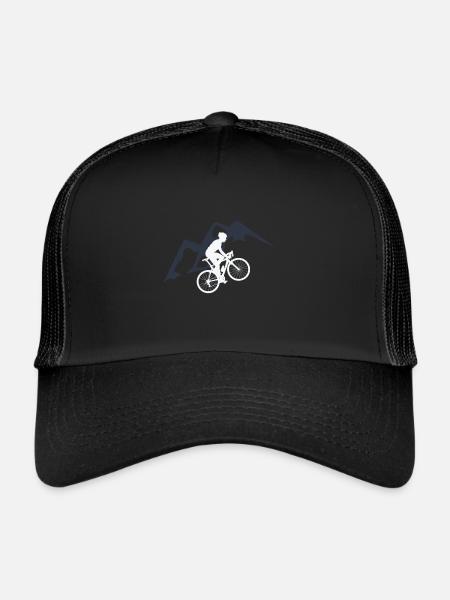 Vélo vélo Randonnée à vélo Alpin Mountainbik - Casquette trucker  - noir/noir - Devant
