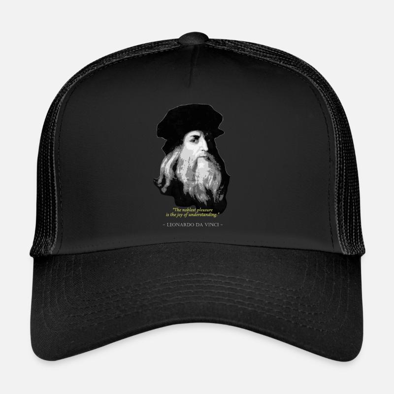 Leonardo Da VinciZitat Trucker Cap
