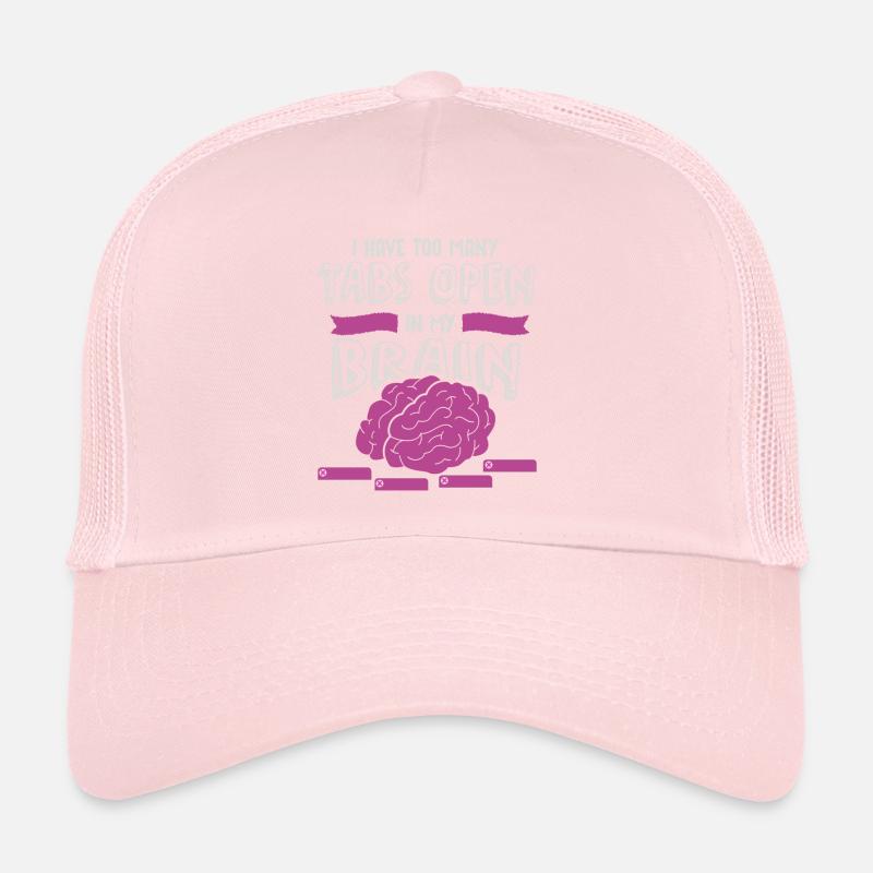 adhd, onglets de cerveau adhd ouverts, Attention, Casquette trucker 