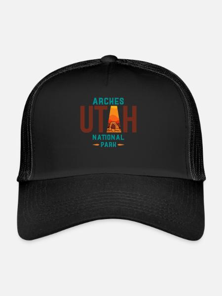 Arches National Park, Arches National Park - Trucker Cap - black/black - Front