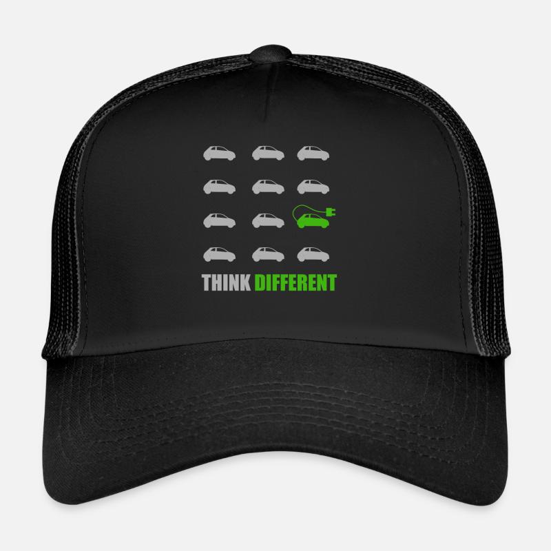 Think Different Elektroauto E-Auto Spruch I Klima Trucker Cap
