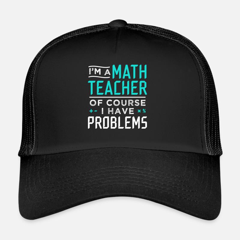 Problèmes de profs de maths - Casquette trucker  - noir/noir
