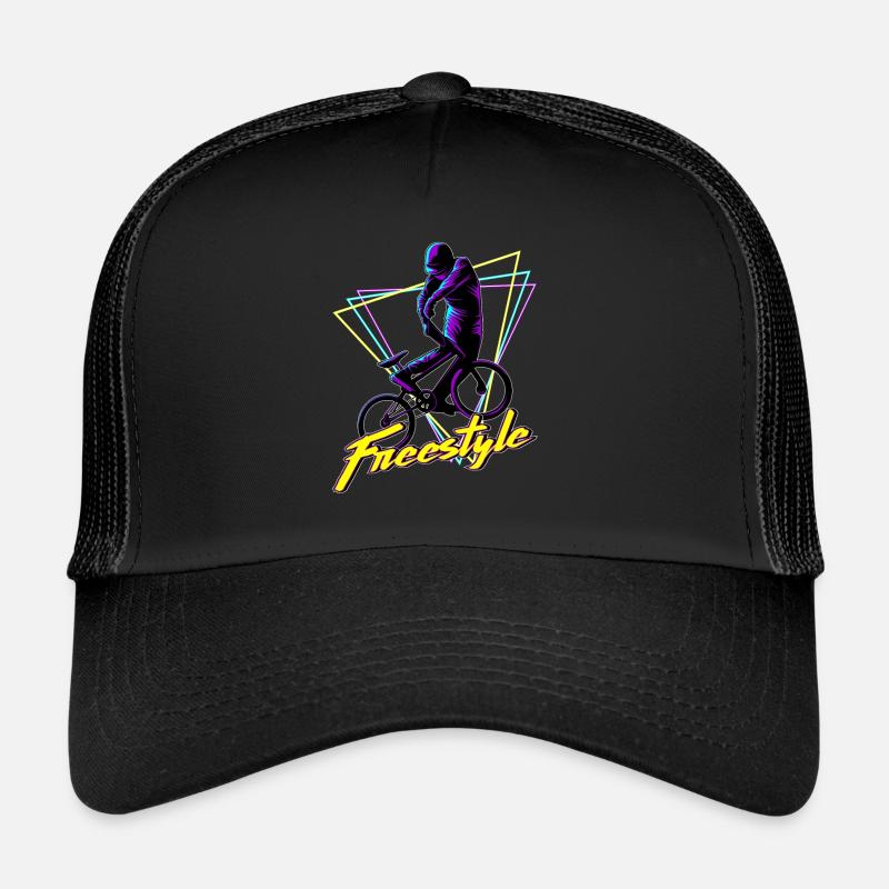 BMX Halfpipe Freestyle Stunt Vaporwave Geschenk Trucker Cap