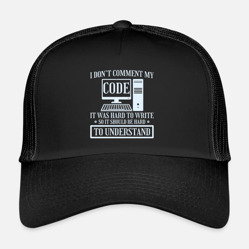 Je ne commente pas le codage du programmeur de code Casquette trucker 