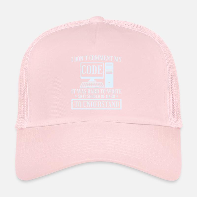I Don't Comment Code Programmierer Coding Trucker Cap