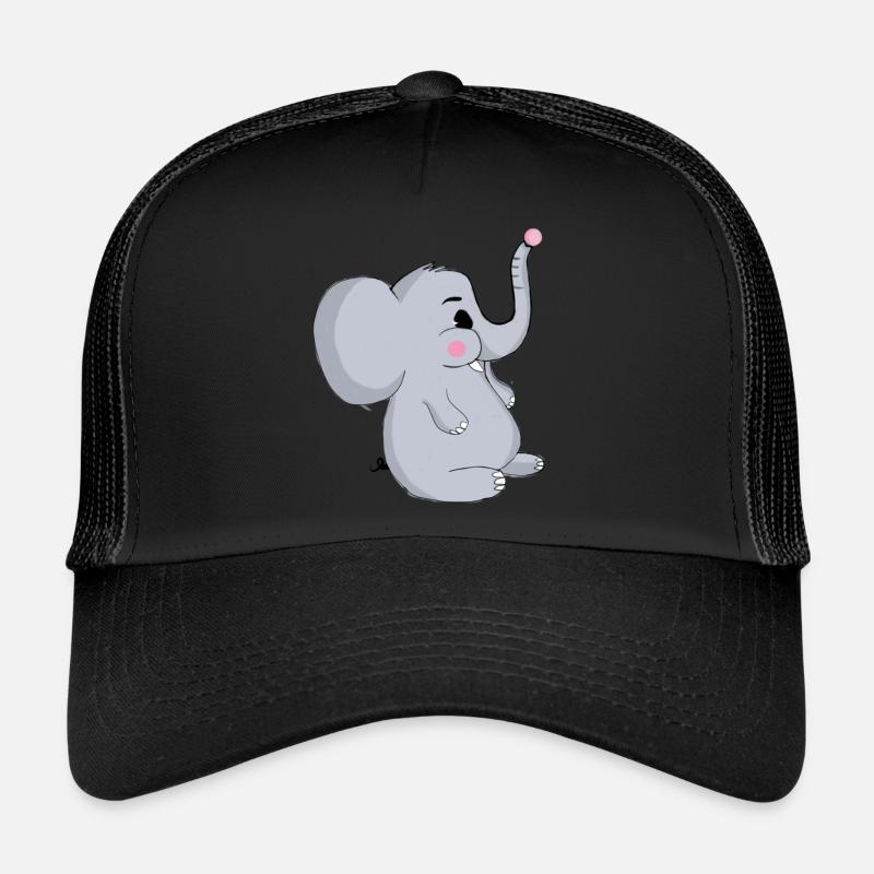elephant - Trucker Cap - black/black