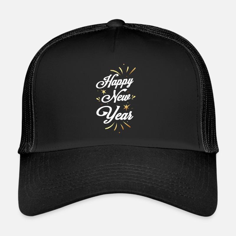 Happy New Year 2021 Silvester 2020 - Trucker Cap - Schwarz/Schwarz