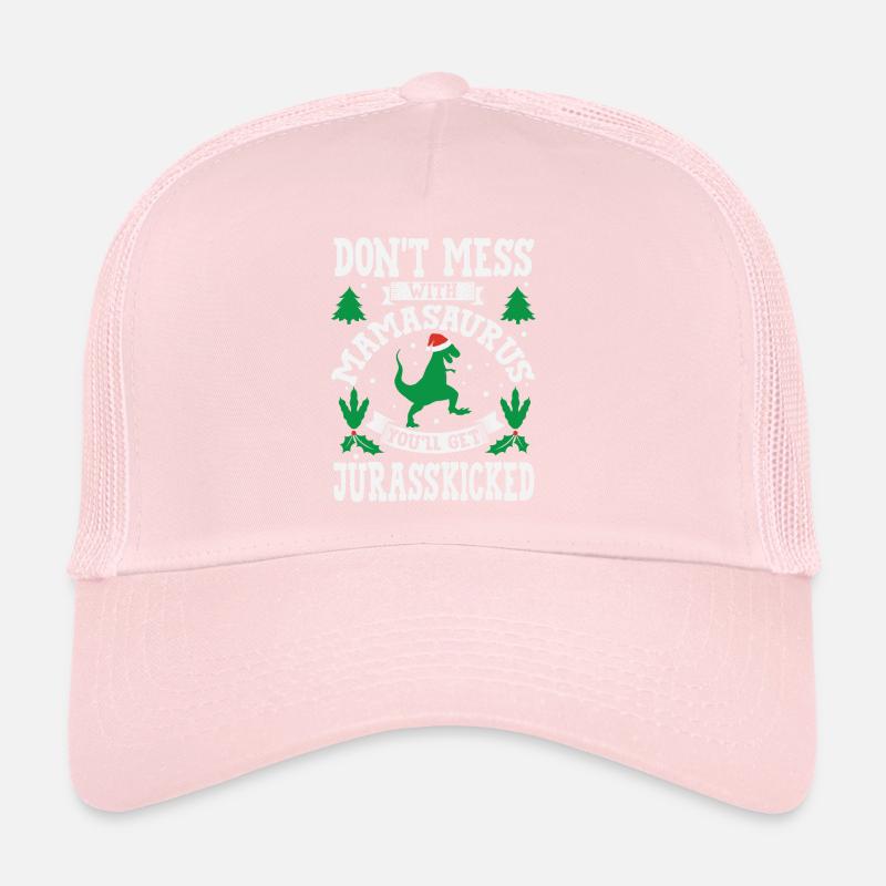MamaSaurus Jurasskicked Mama Saurus Mama Mama Trucker Cap