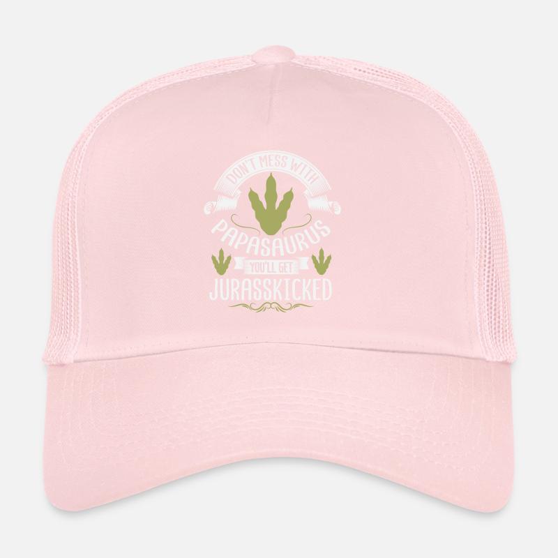 Papasaurus Jurasskicked Daddy Papa Saurus Dino Casquette trucker 