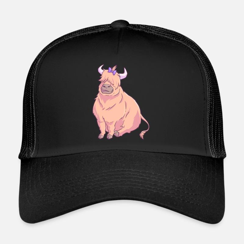 Schottisches Hochlandrind Kuh Trucker Cap