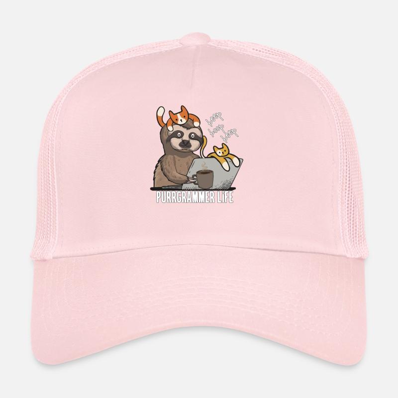 Funny Cat Programmer Computer Science Gift Trucker Cap