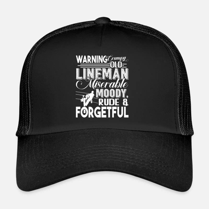 Monteur de lignes Grumpy Old Lineman Casquette trucker 