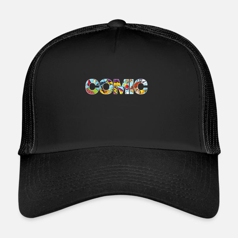 COMIC GESCHENK - Trucker Cap - Schwarz/Schwarz