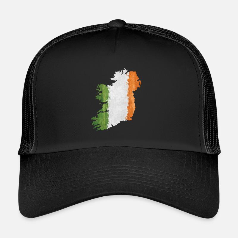 Irlande - frontière dans le drapeau national Casquette trucker 