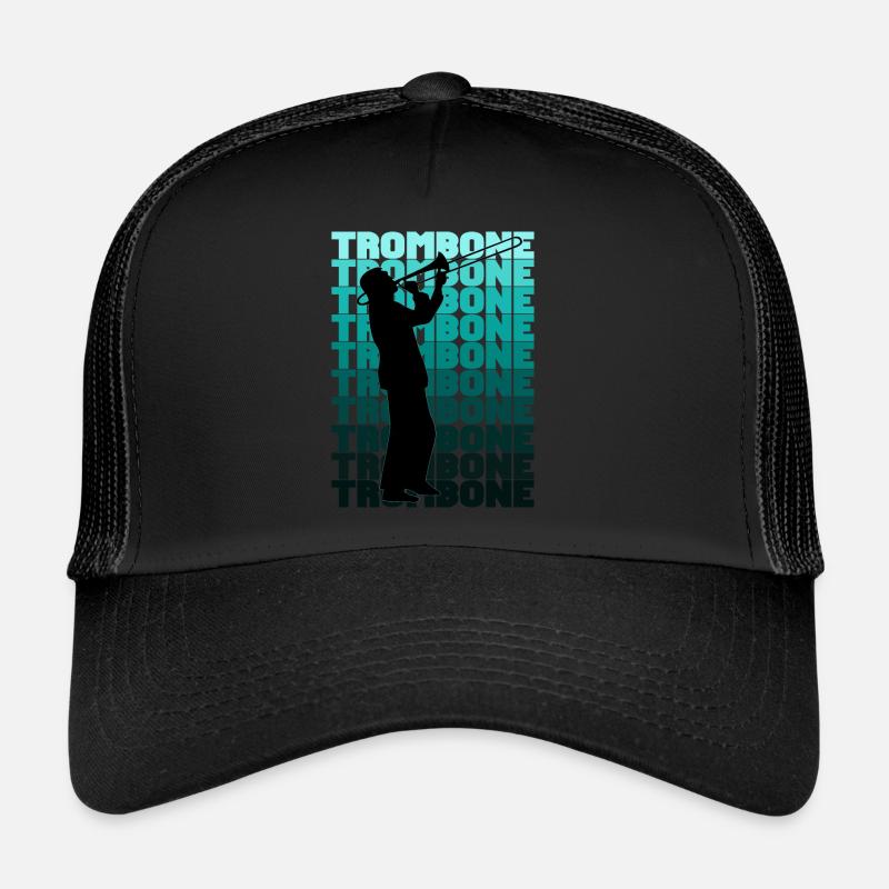 Trombone - Trucker Cap - Schwarz/Schwarz