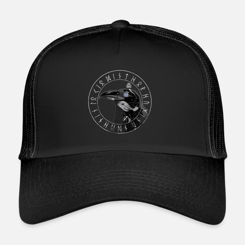 Vikings Muninn et Huginn avec Ragnar Lothbrok Casquette trucker 