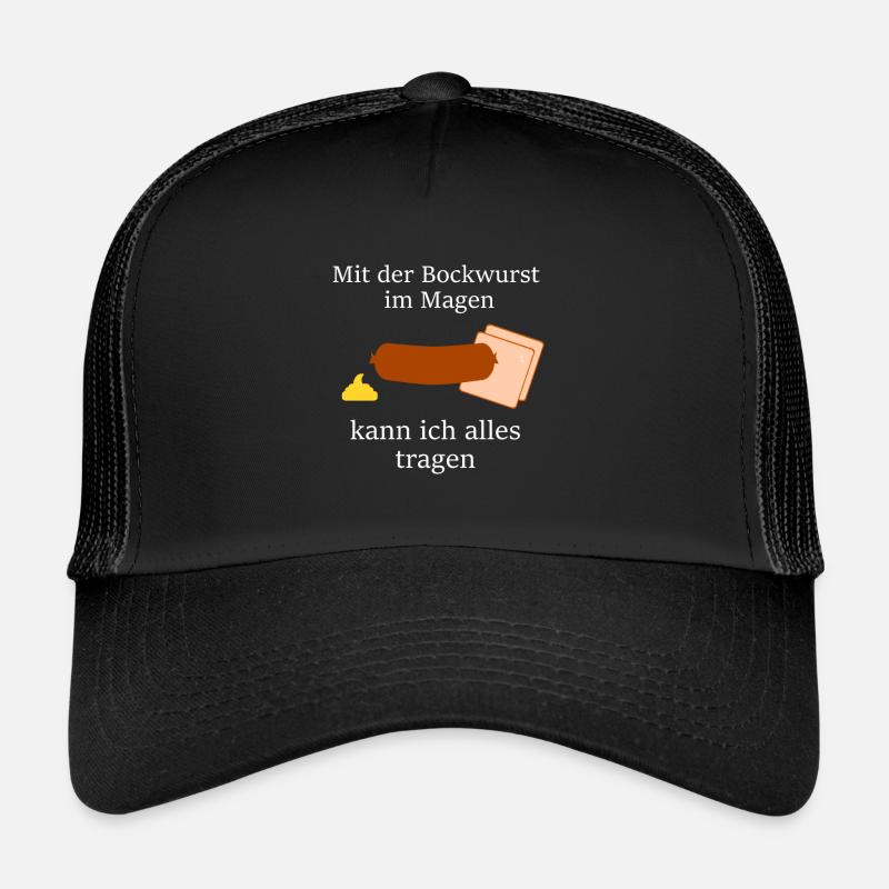 Bockwurst Arbeiter - Trucker Cap - Schwarz/Schwarz