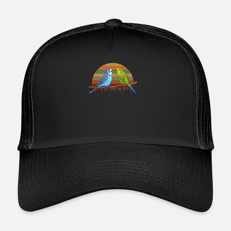 Perruche perruche - Casquette trucker  - noir/noir