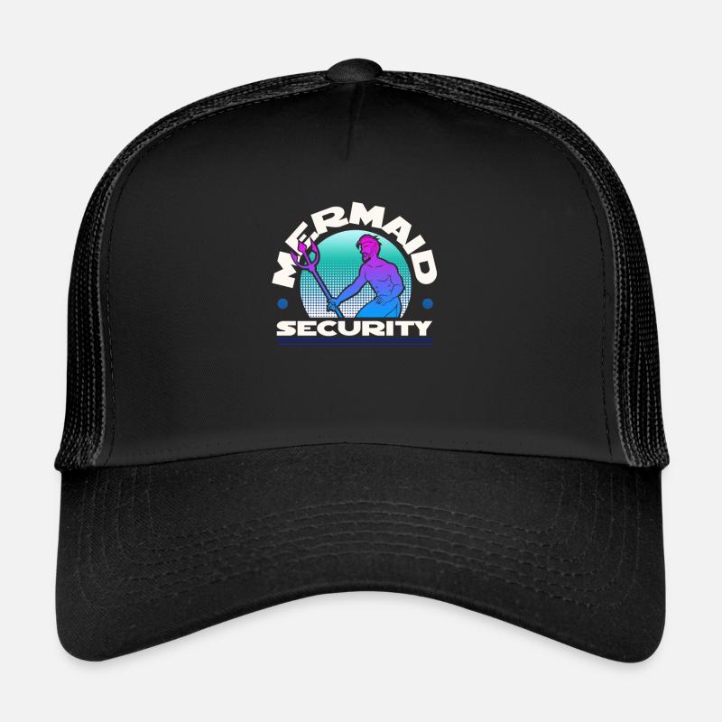 Mermaid Security Trucker Cap