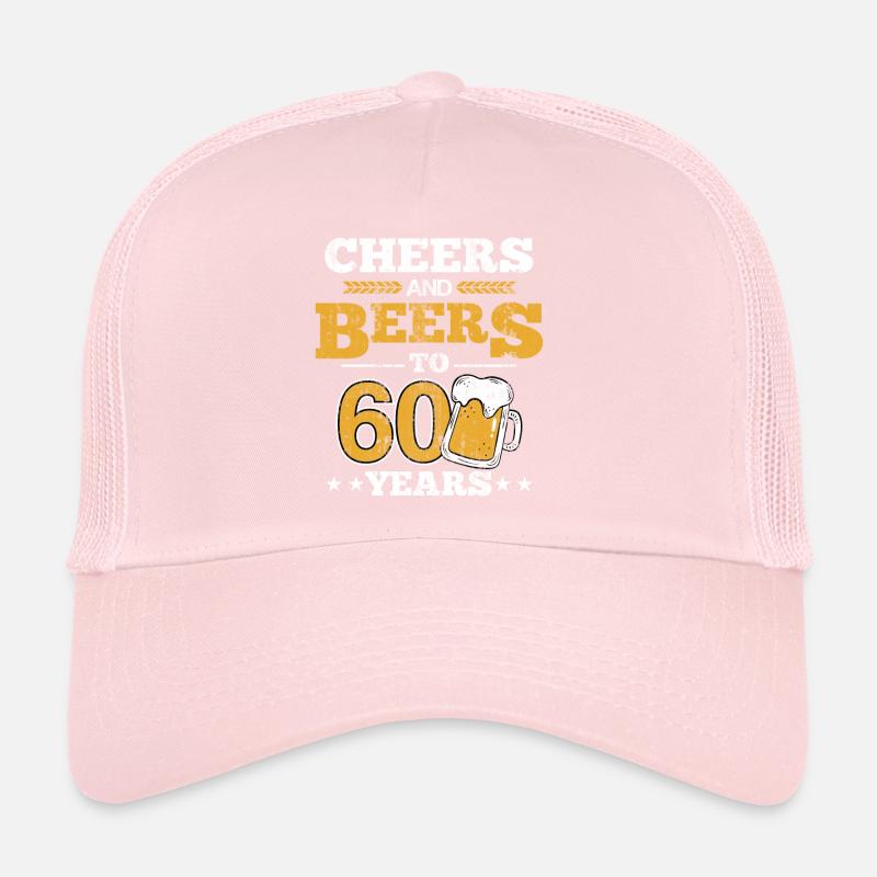 Joyeux anniversaire 60e anniversaire et bières à 60 ans Casquette trucker 