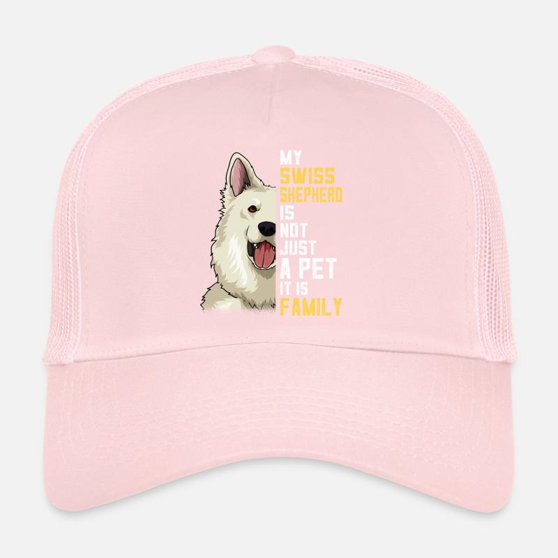 Beau cadeau de berger suisse blanc Casquette trucker 