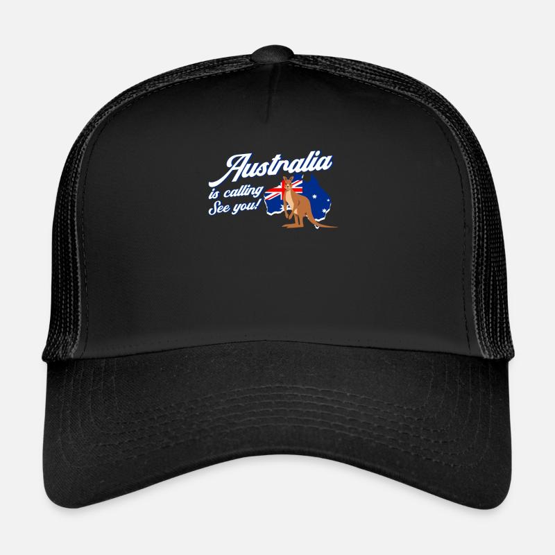 Australia is calling Australia kangaroo gift Trucker Cap