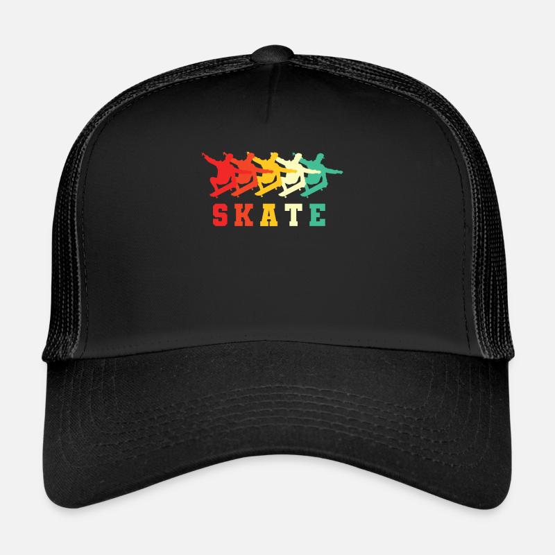 Skateboardeurs de skateboard - Casquette trucker  - noir/noir