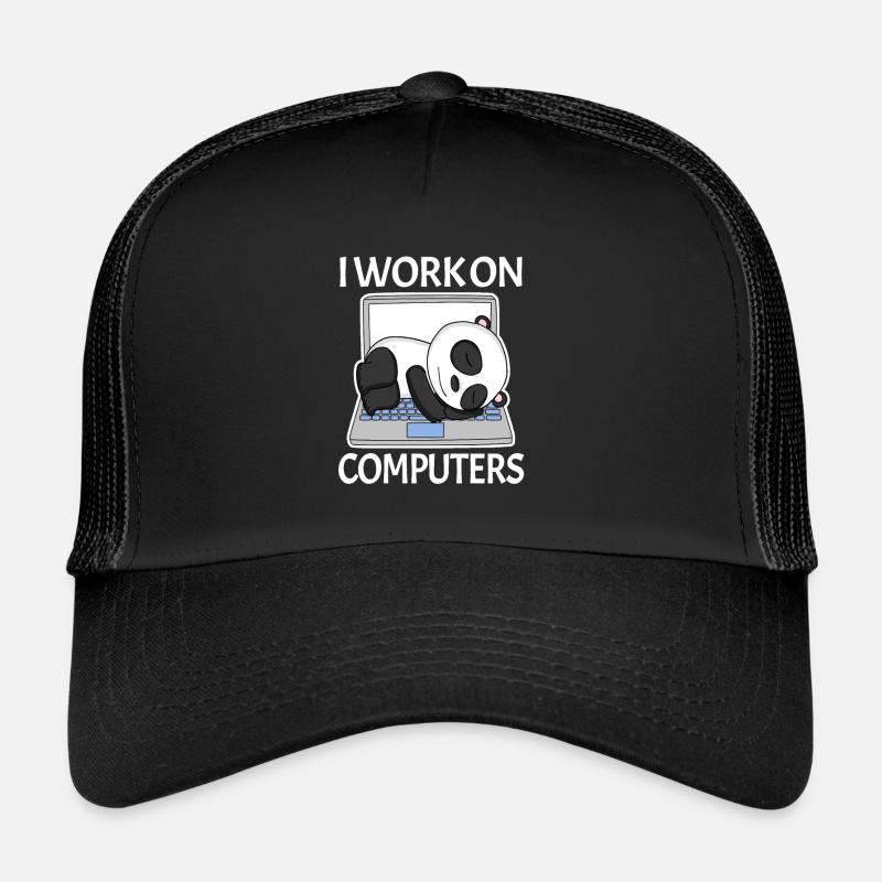 Computer nerd programmer mens gift Trucker Cap