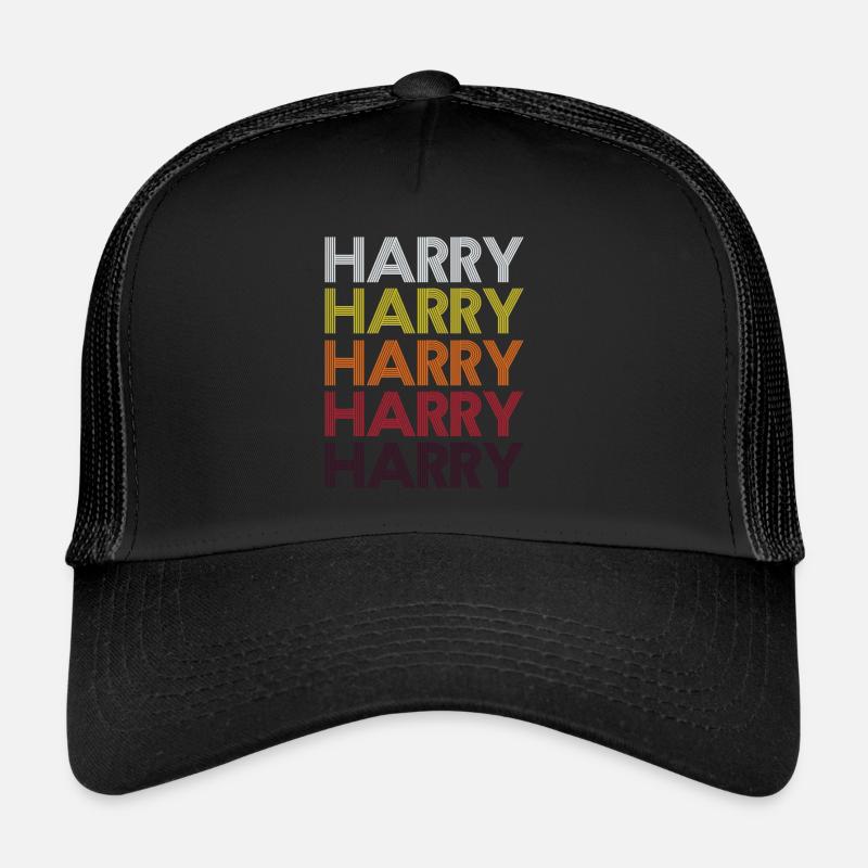 Harry Spitzname - Trucker Cap - Schwarz/Schwarz