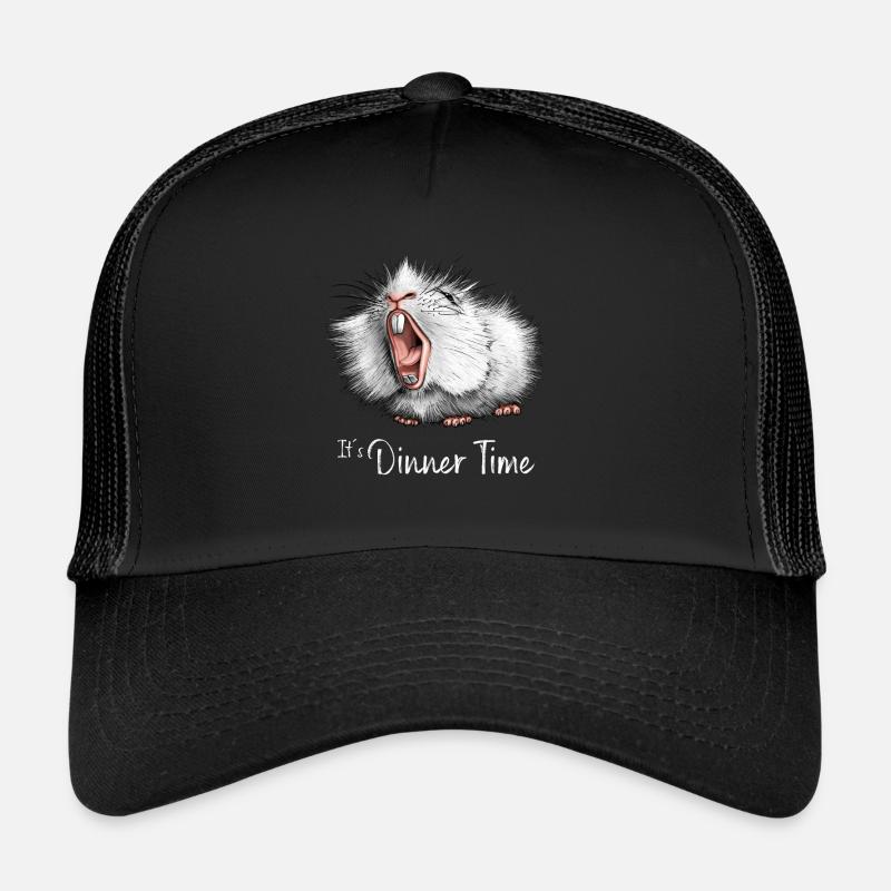 Cobaye - C’est l’heure du dîner - Casquette trucker  - noir/noir