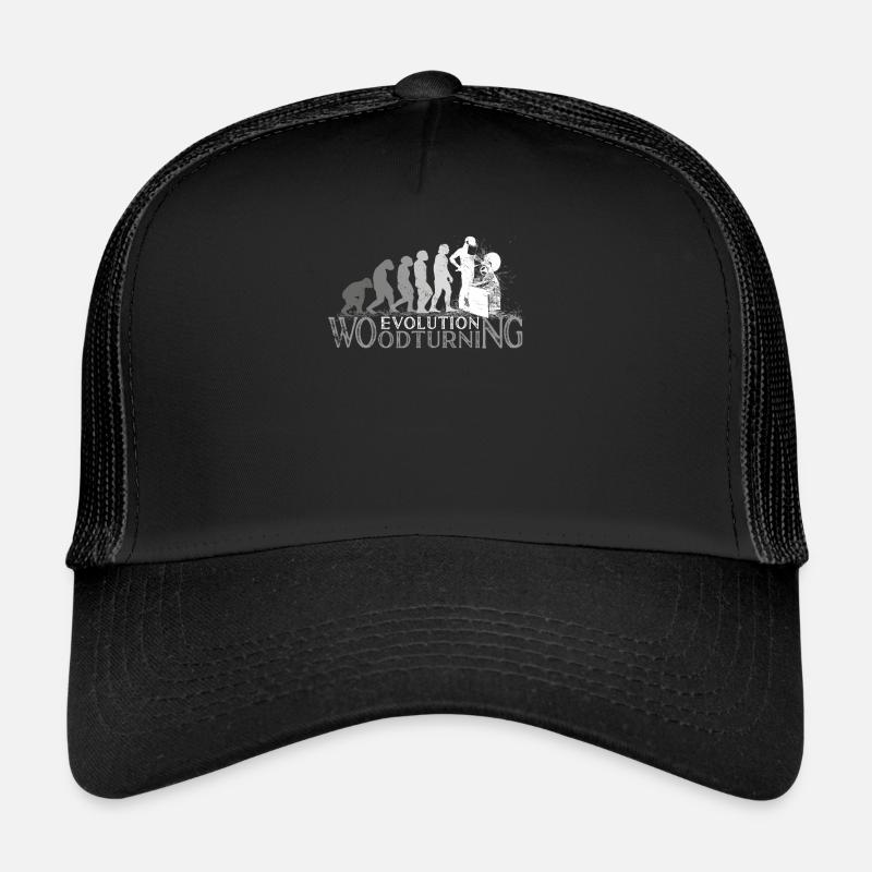 Woodturning Evolution Carpenter Woodworking Trucker Cap