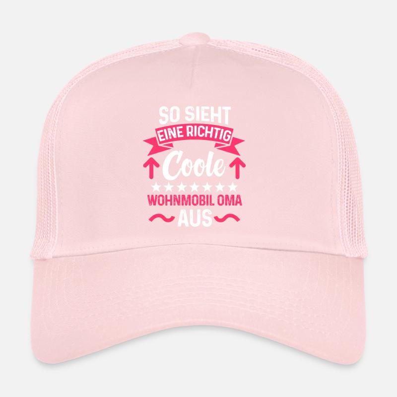 So sieht eine richtig coole Wohnmobil Oma aus Trucker Cap