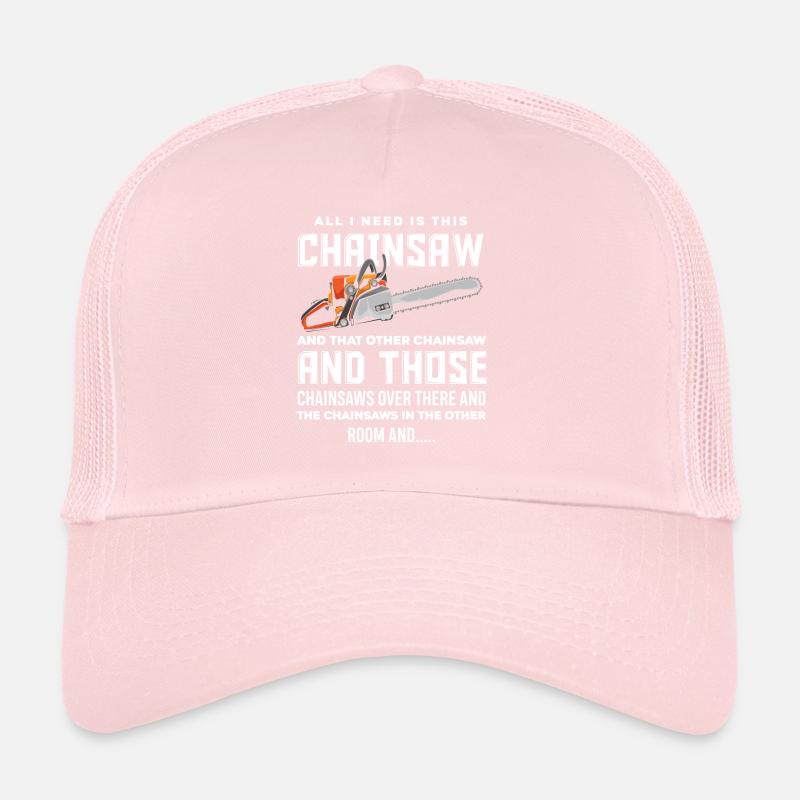Cadeau d'ouvrier forestier à la tronçonneuse Casquette trucker 