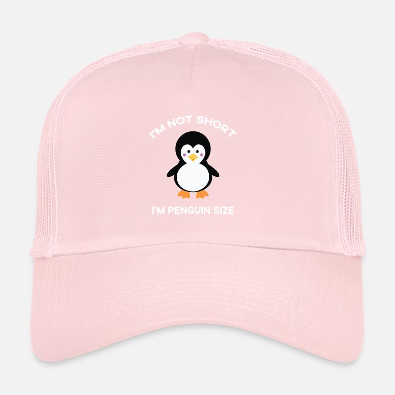 Ich bin nicht klein Ich bin Pinguin Größe Netter Pinguin Liebhaber Trucker Cap