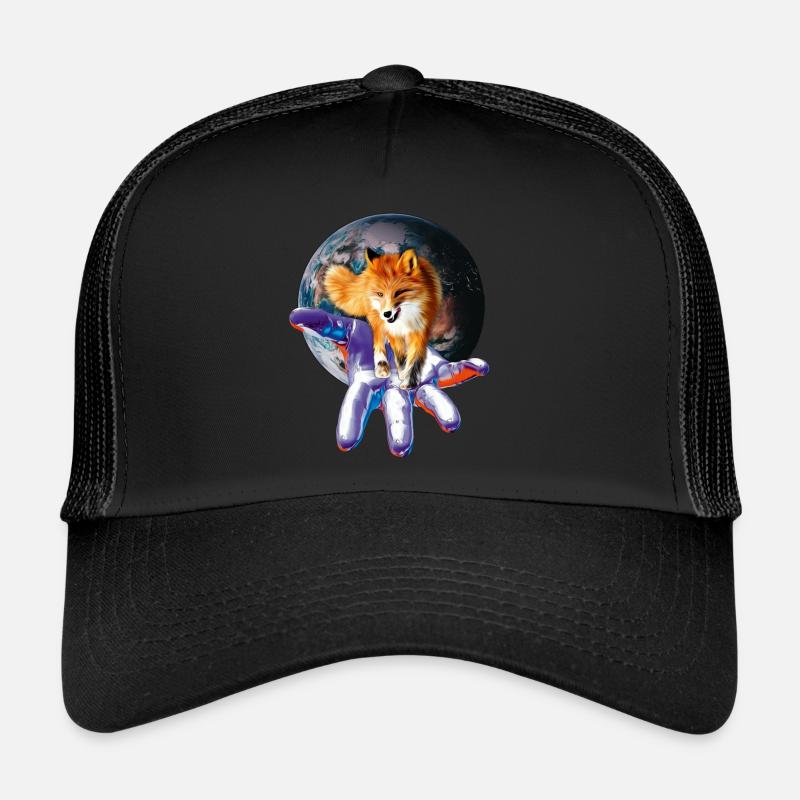 Fuchs - Trucker Cap - Schwarz/Schwarz
