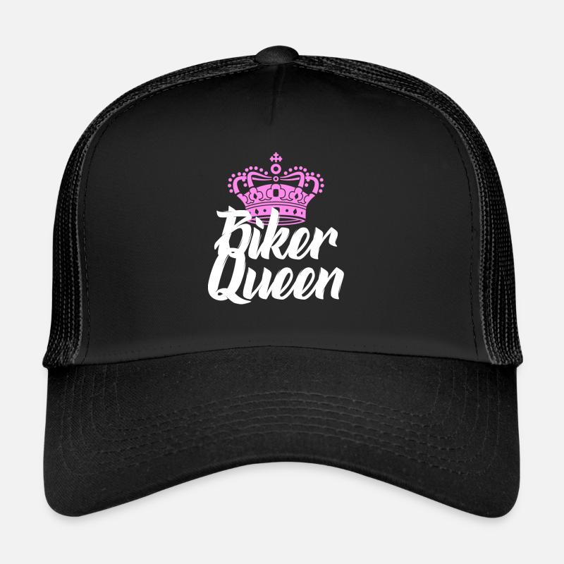 biker queen - Trucker Cap - black/black