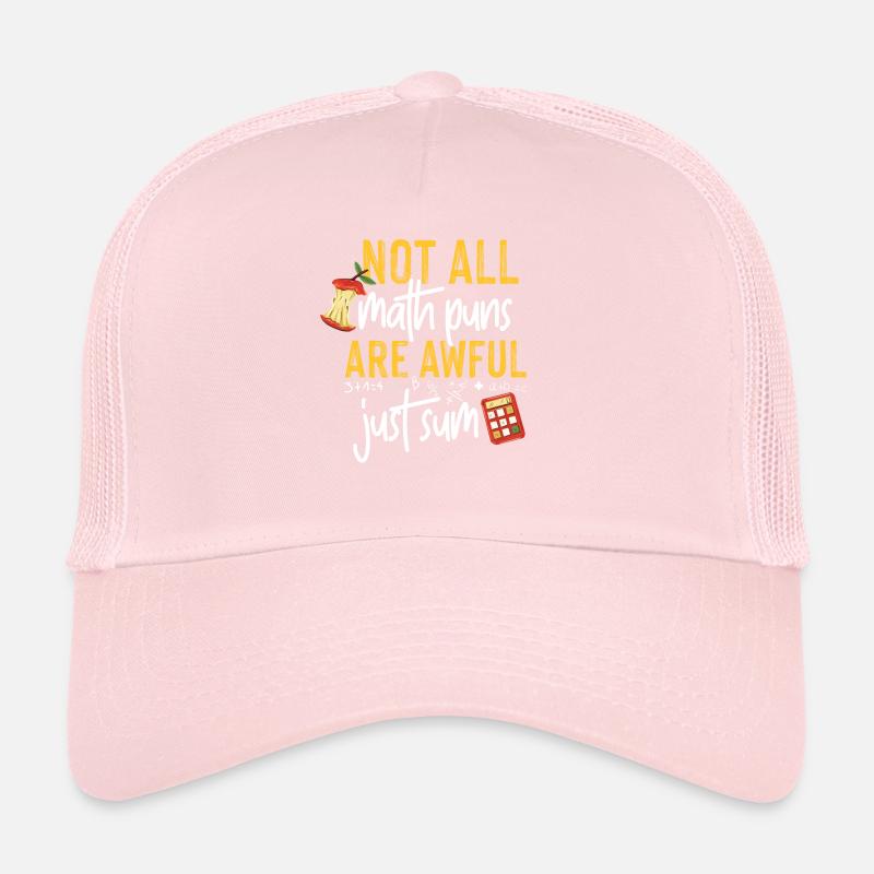 Idée de cadeau de jeu de mots de professeur de mathématiques Casquette trucker 