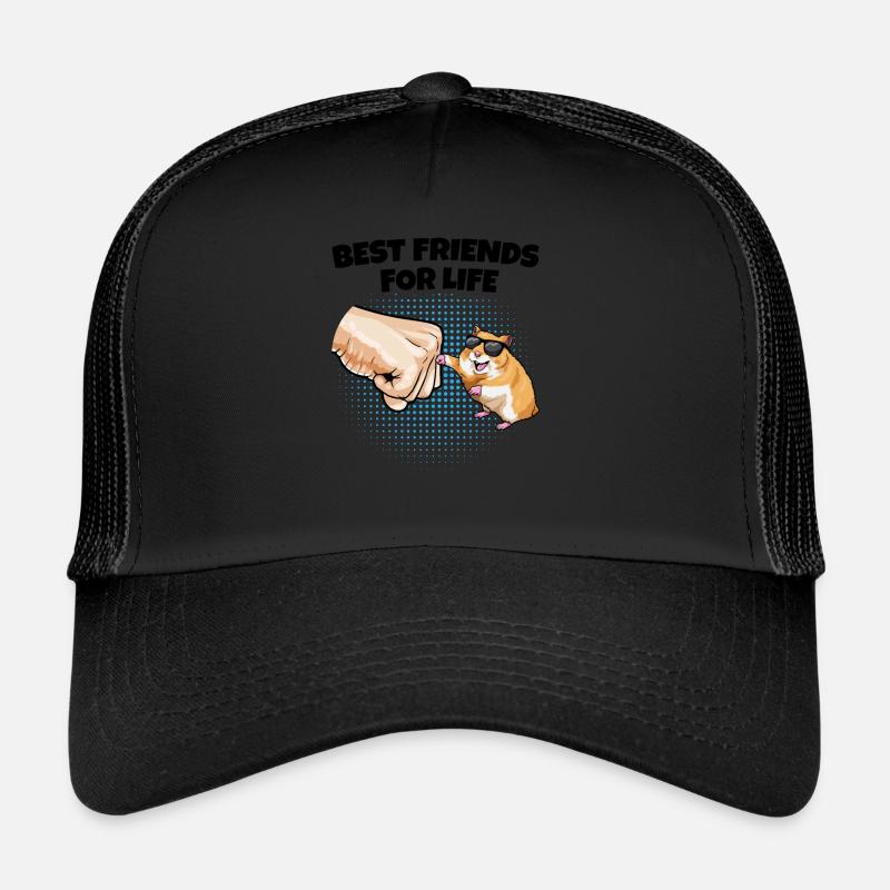 Hamster lover cute hamster gifts - Trucker Cap - black/black