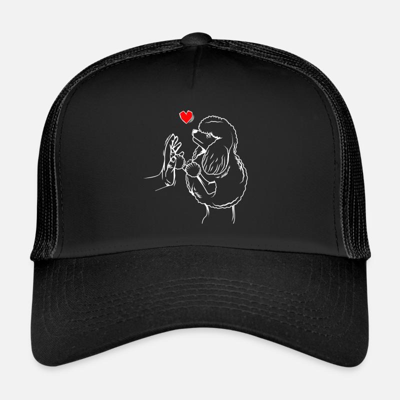 Cadeau drôle de maîtresse de chien d'amour de caniche Casquette trucker 