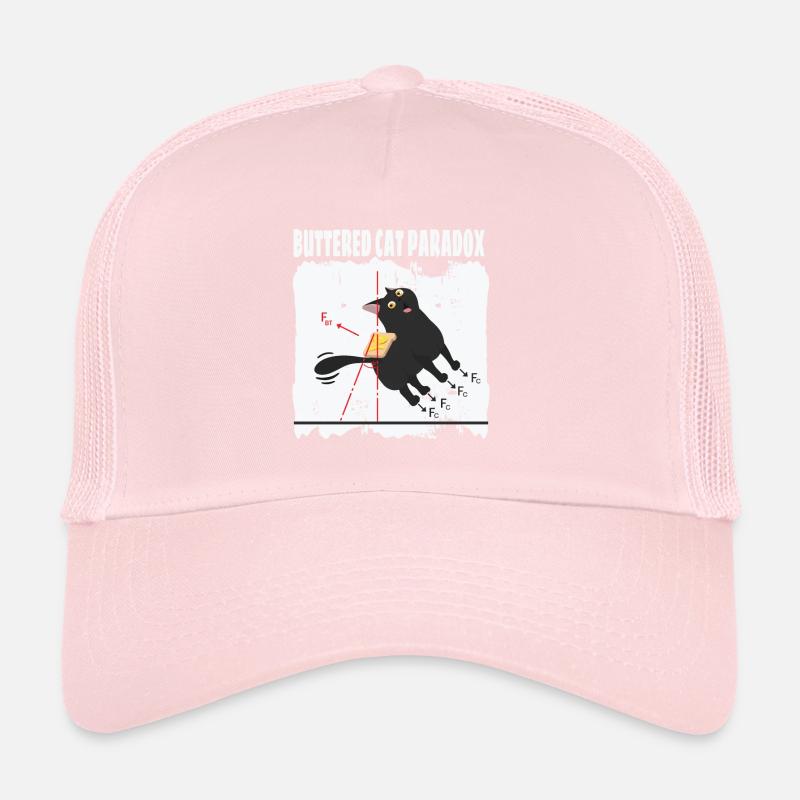 Buttered Cat Paradox Math Physics Cat Trucker Cap