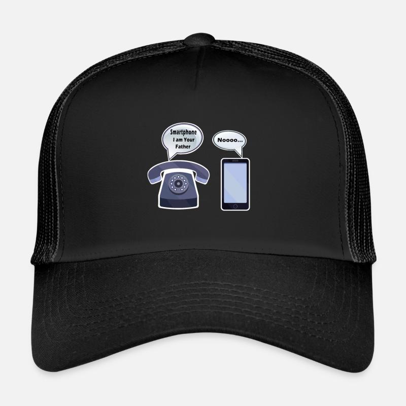 Telefon und Smartphone - Trucker Cap - Schwarz/Schwarz