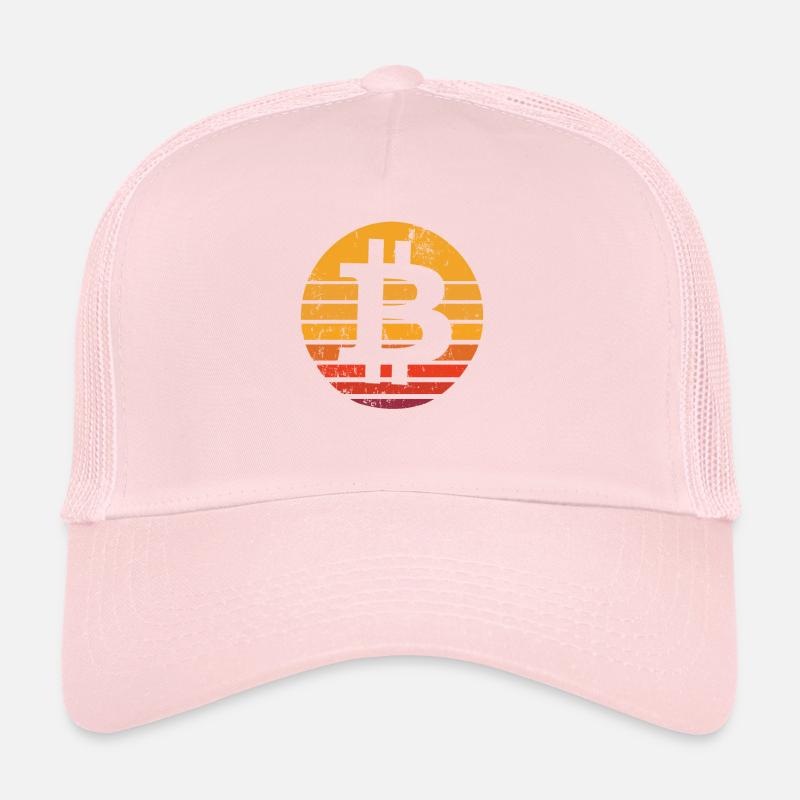 Retro Bitcoin Button - Kryptowährung Bitcoins Trucker Cap