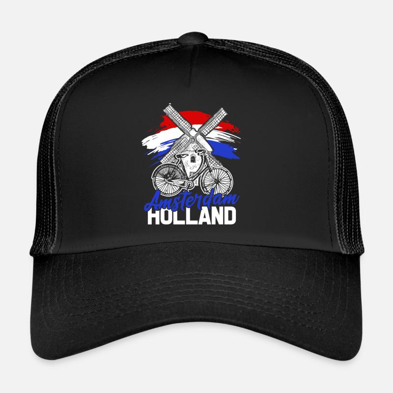 Pays-Bas Tshirt Hollande Amsterdam cadeau drapeau Casquette trucker 