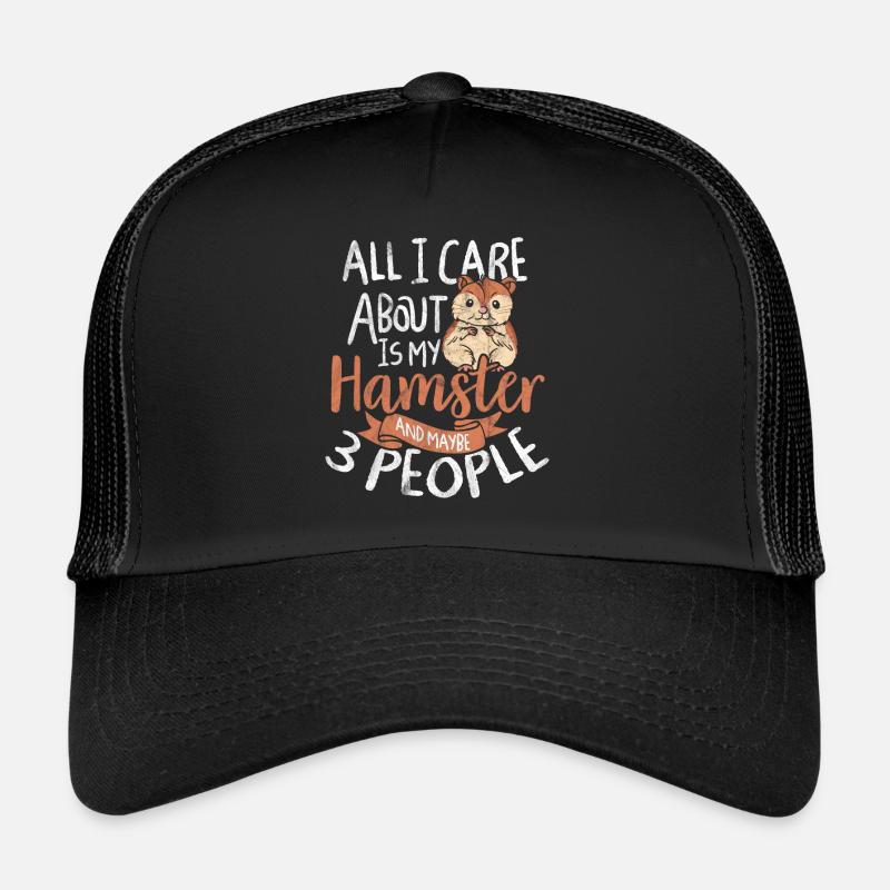 Hamster - Trucker Cap - Schwarz/Schwarz