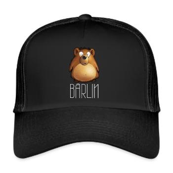 Capitale Berlin Bear Bärlin - Casquette trucker  - noir/noir - Devant