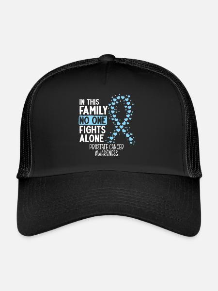 Cancer prostate cancer awareness - Trucker Cap - black/black - Front
