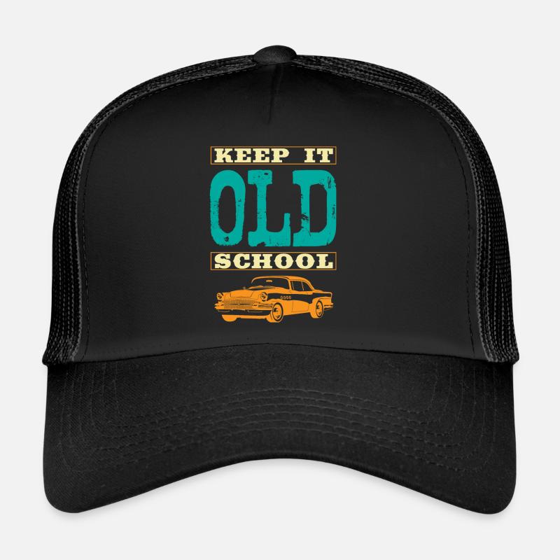 Keep It Old School Accelerate Muscle Car with Rear Trucker Cap
