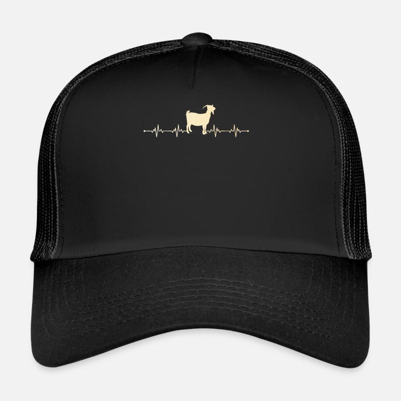 Chèvre - Casquette trucker  - noir/noir