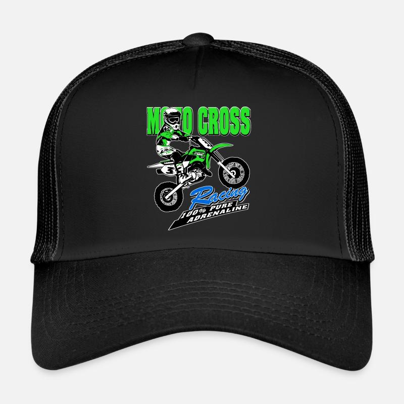 Kinder Motocross - KIDS MX - Trucker Cap - Schwarz/Schwarz